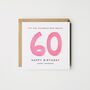 Personalised 30th Birthday Card *Age/Colour Options, thumbnail 2 of 4