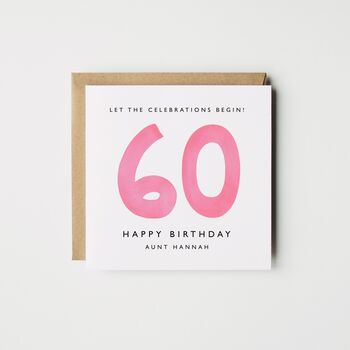 Personalised 30th Birthday Card *Age/Colour Options, 2 of 4
