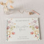 Dusky Roses And Wildflower Wedding Guest Book, thumbnail 4 of 7