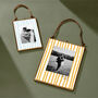 Personalised Anniversary Photo Frame With Striped Mount, thumbnail 1 of 4