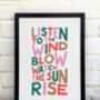 Listen To The Wind Blow Print, thumbnail 2 of 8