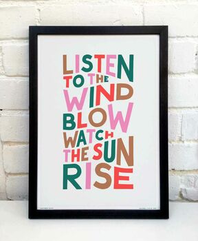 Listen To The Wind Blow Print, 2 of 8