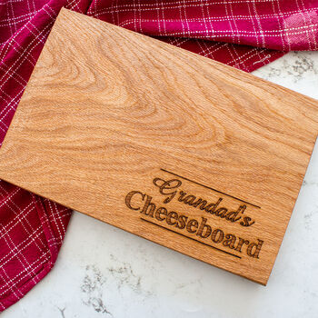 Grandad’s Engraved Oak Cheese Board, 2 of 3