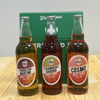 Thirst Aid Kit Trio Of Cocktail Ciders Gift Set Cosmopolitan, Strawberry Daiquiri And Pornstar Martini, 2 of 3