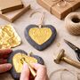 Personalised Golden Heart 50th Wedding Anniversary Gift, thumbnail 3 of 9