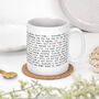 Jaws Movie Plot Mug, Film Lover Gift, thumbnail 1 of 5