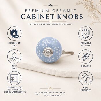 Skydew Speckled Round Shaped Ceramic Knob, 7 of 8