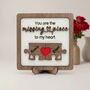 Personalised Puzzle Piece Love Valentines Gift, thumbnail 1 of 2