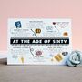 Personalised 60th Birthday Age Card, thumbnail 3 of 4