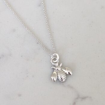 The Bee Accent Sterling Silver Necklace, 4 of 5