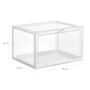 Three Stackable Clear Plastic Shoe Boxes Organisers, thumbnail 7 of 7