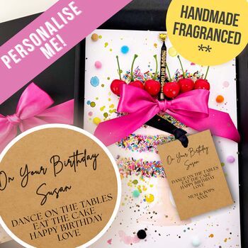Birthday Cake Fragranced 16th Personalised Birthday Card, 3 of 9
