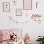 Personalised Sparkly Pink Bunting For Girls Bedroom, thumbnail 1 of 6