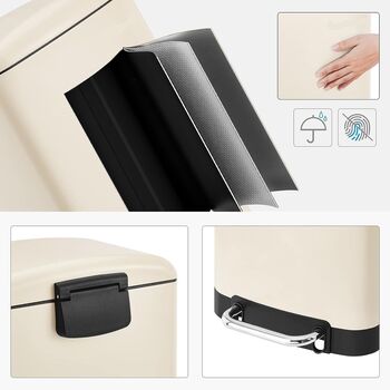 30 L Steel Pedal Bin With Soft Close Lid, 5 of 9