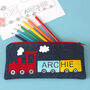 Train Personalised Colouring Letterbox Gift Set, thumbnail 2 of 5