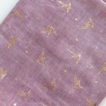 Swooping Swallows Foil Scarf Gift, 6 of 10