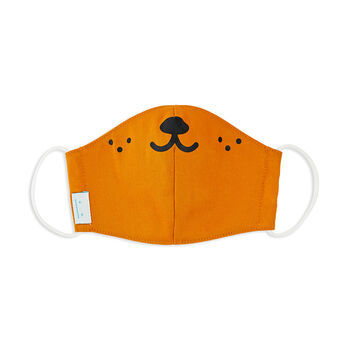 Orange Animal Inspired Children Face Mask, 3 of 4