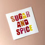 Sugar And Spice New Baby Girl Card, thumbnail 2 of 2