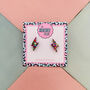Glitter Lightning Bolt Stud Earrings *More Colours Available*, thumbnail 1 of 12