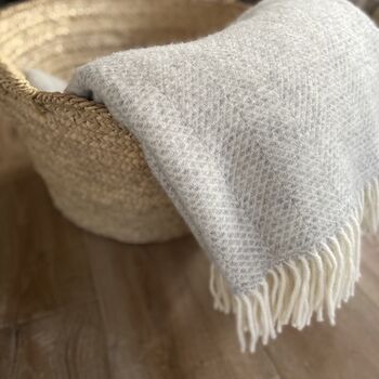 Beehive Wool Throw In Various Colours, 3 of 6