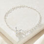 Heart T Bar Birthstone Charm Bracelet, thumbnail 4 of 6