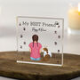 Personalised Child And Pet Loss Memorial – Custom Acrylic Block With Dog, Cat Or Rabbit, thumbnail 1 of 6
