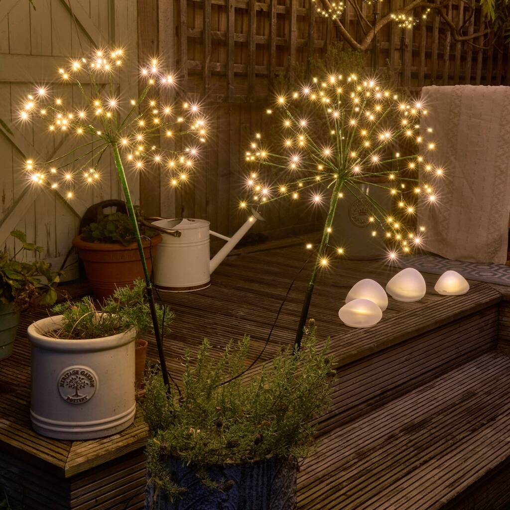 Solar LED Dandelion Stake Light Small