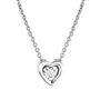 Emily And Ophelia Diamond Heart Necklace, thumbnail 2 of 4