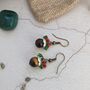 Christmas Pudding Earrings With Tigers Eye, thumbnail 11 of 11