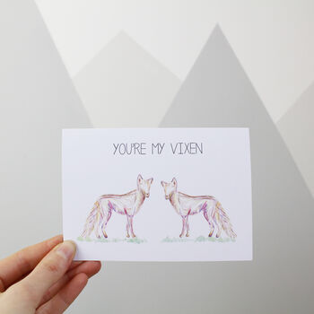 You're My Vixen Fox Valentine's Day Card, 3 of 3