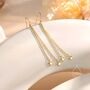 Sterling Silver Delicate Star Dangle Drop Hook Earrings, thumbnail 6 of 11