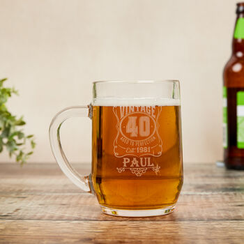 Personalised 70th Birthday Pint Glass, 5 of 8