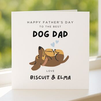 Personalised Dog Dad Father's Day Card, 4 of 7