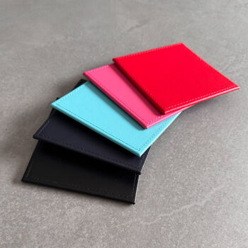 Personalised Leather Coaster – Stylish Gift For Him Or Her, 6 of 8