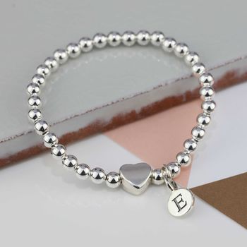 Personalised Tilly Silver Heart Bracelet, 2 of 4