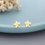 Sterling Silver Tiny Plumeria Flower Stud Earrings, thumbnail 2 of 12
