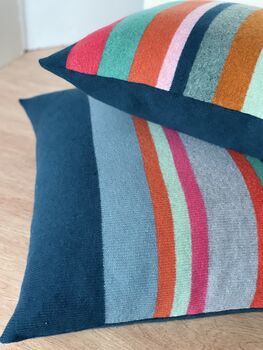 Large 22' Bold Contrasting Stripe Cushions, 6 of 8