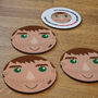 Personalised Face Glossy Coasters For Brother, thumbnail 1 of 7