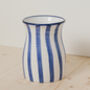 Blue Mediterranean Striped Jar, thumbnail 3 of 4