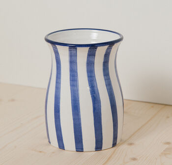 Blue Mediterranean Striped Jar, 3 of 4