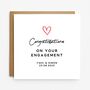 Personalised Red Heart Engagement Card, thumbnail 1 of 8