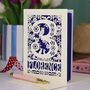 Personalised 3rd Birthday Card Papercut Woodland Design, thumbnail 7 of 7