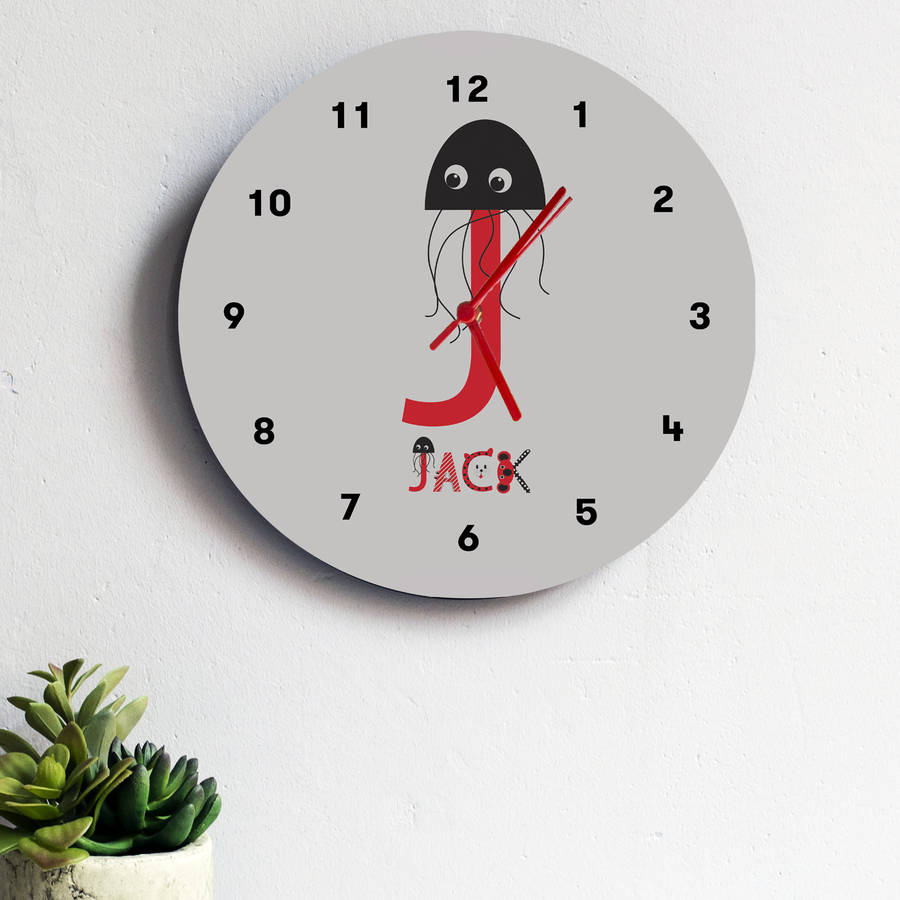 Personalised Name Clock By Karin Åkesson Design