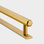 Solid Brass Gold Hexagonal Handles With Backplate, thumbnail 1 of 7