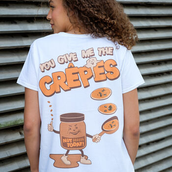 Give Me The Crêpes Women's Slogan T Shirt, 4 of 7