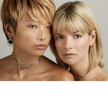Medium Hoop Earring Silver, 3 of 3