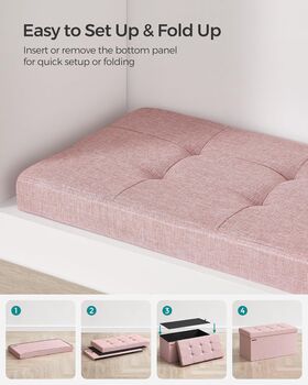 Ottoman Storage Chair And Footrest, 6 of 8