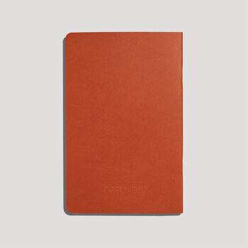 Eco Friendly Recycled Paper Notebook / Rust Orange, 3 of 6