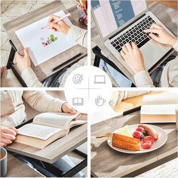 Laptop Table Stand Breakfast Tray Foldable Adjustable, 11 of 12