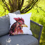 Inky Chicken Outdoor Cushion For Garden Furniture, thumbnail 4 of 8